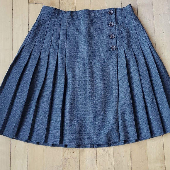 Vintage Dresses & Skirts - Vintage Beeches Brook Plaid Pleated Skirt Sz S
